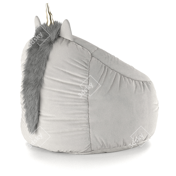 Magical Unicorn Bean Bag Chair 3D model image 2