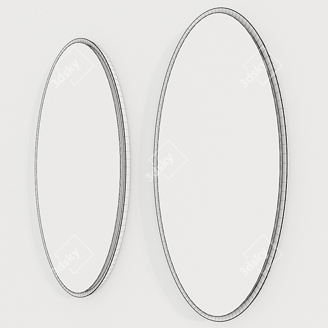 Sleek Murray Mirror - 2013 Minotti 3D model image 2