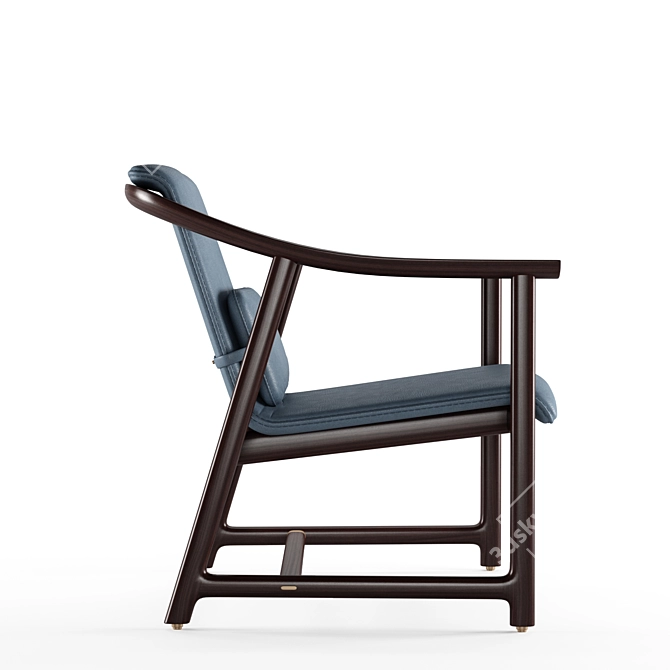 Elegant Mandarin Lounge Chair 3D model image 2