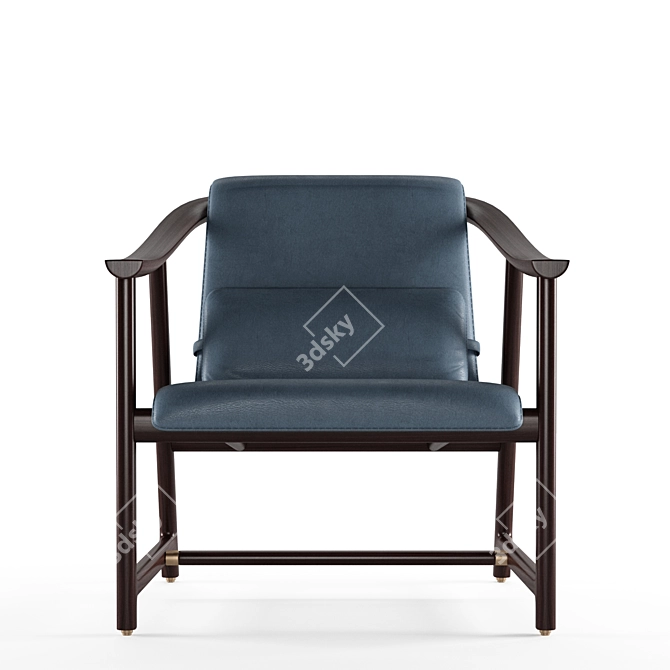 Elegant Mandarin Lounge Chair 3D model image 3