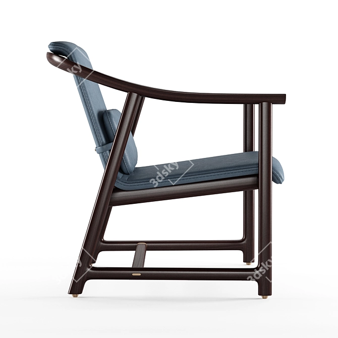 Elegant Mandarin Lounge Chair 3D model image 6