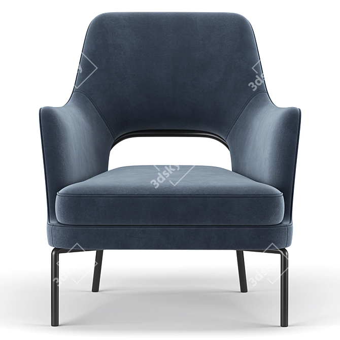 Elegant and Comfortable Joyce Armchair 3D model image 3