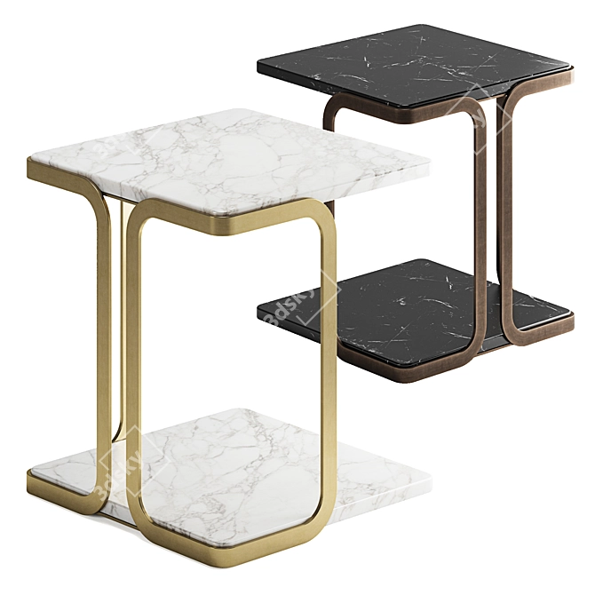 Modern Minimalist T1 Harry Side Table 3D model image 1