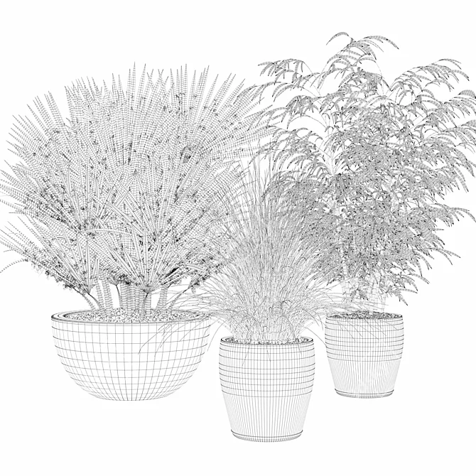 Luxury Plants Collection: 080 3D model image 2