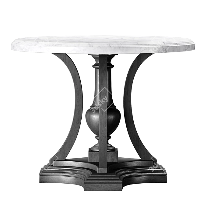Elegant St. James Entry Table 3D model image 1