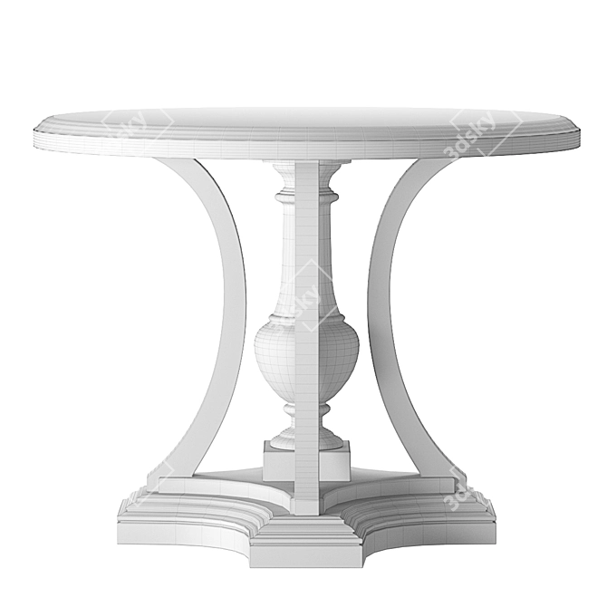Elegant St. James Entry Table 3D model image 3