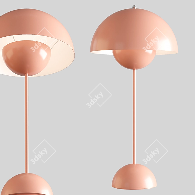 Elegant Table Lamp 25x50 cm 3D model image 1