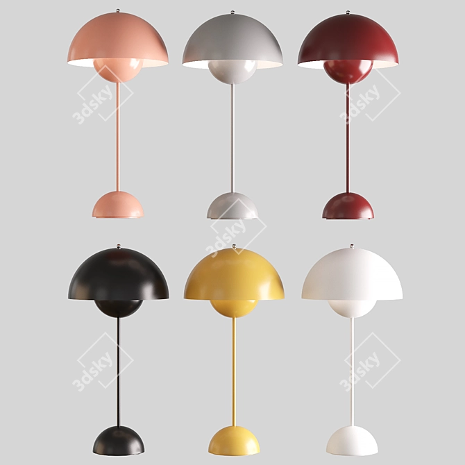 Elegant Table Lamp 25x50 cm 3D model image 2