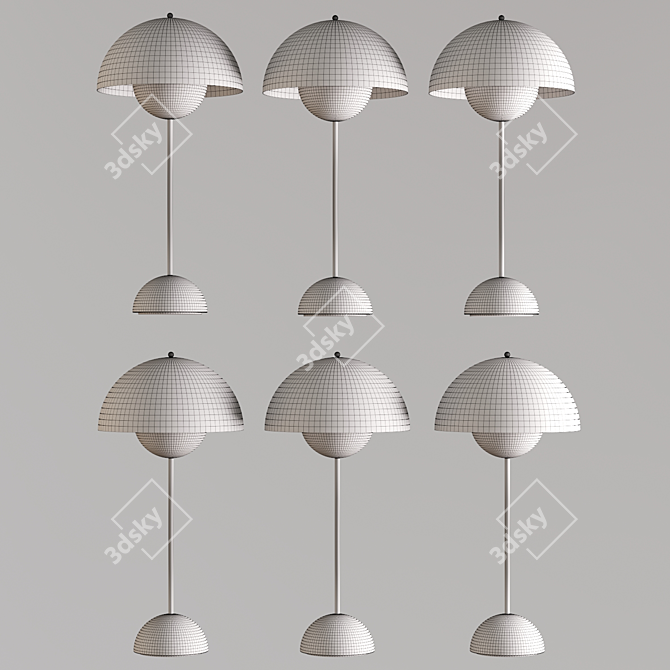 Elegant Table Lamp 25x50 cm 3D model image 3