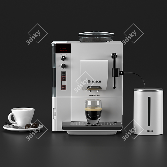 Bosch TES50328RW: White Coffee Perfection 3D model image 2