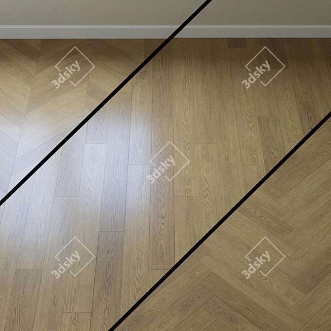 Opal Oak Laminate Flooring 3D model image 1