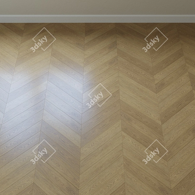 Opal Oak Laminate Flooring 3D model image 3