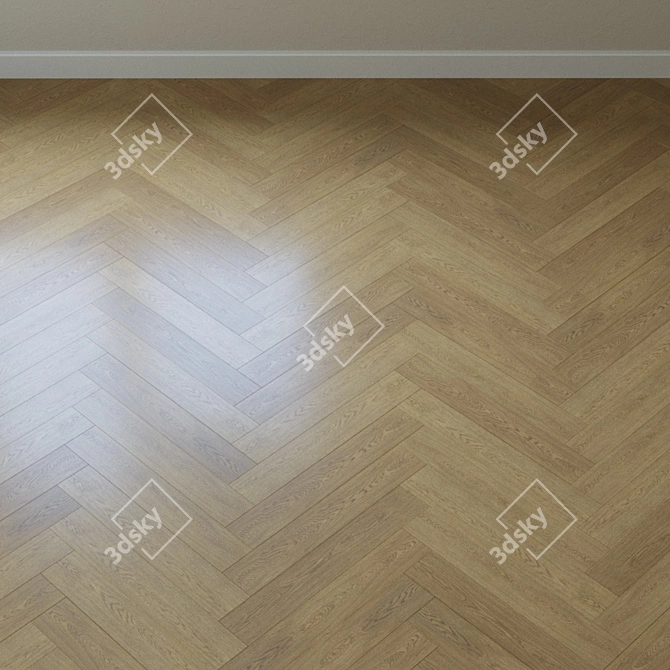 Opal Oak Laminate Flooring 3D model image 4