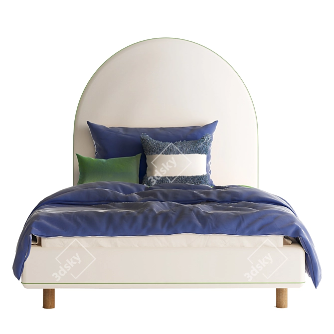 Crescent Dream Bedhead for Boys & Girls 3D model image 5