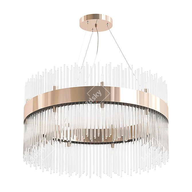 Modern Focco Pendant Chandelier 3D model image 1