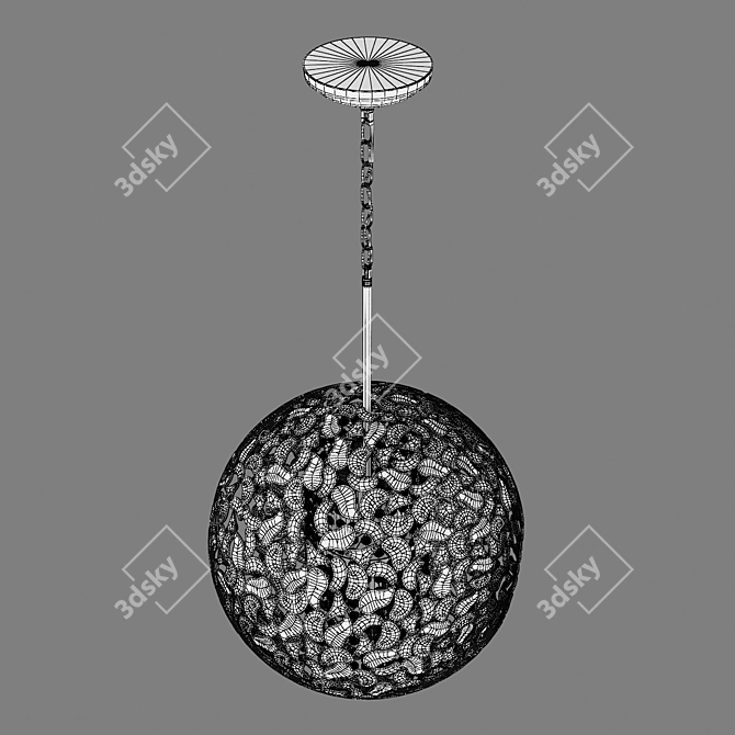 Verona Pendant Light - Elegant Lighting Fixture with 6 E14 Lamps 3D model image 4