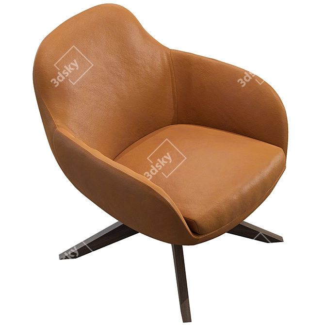 Luxury Lounge: Nicoline Ghirla Armchair 3D model image 4