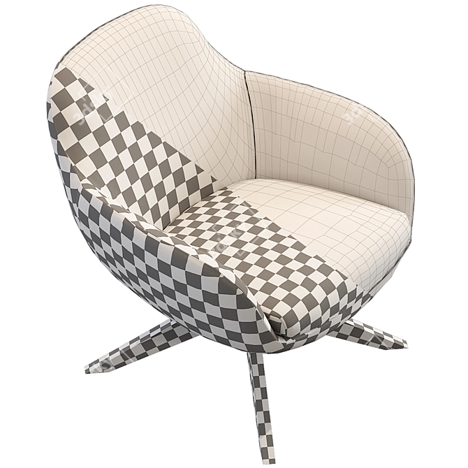 Luxury Lounge: Nicoline Ghirla Armchair 3D model image 5