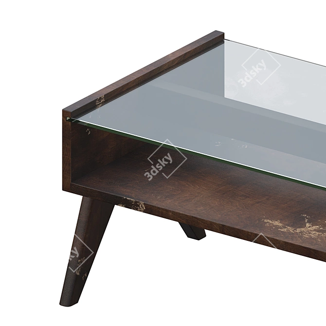 Chic Chandigarh Coffee Table 3D model image 2