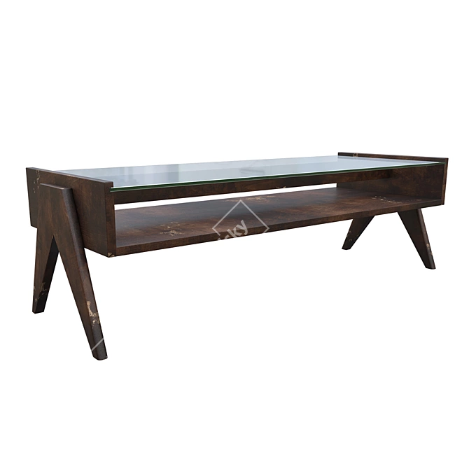 Chic Chandigarh Coffee Table 3D model image 3