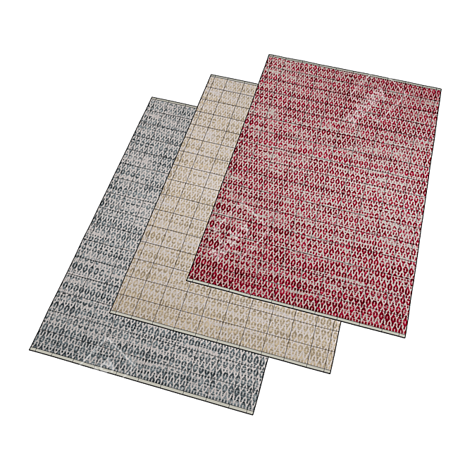 Luxury Wool Bedford Carpet 3D model image 4