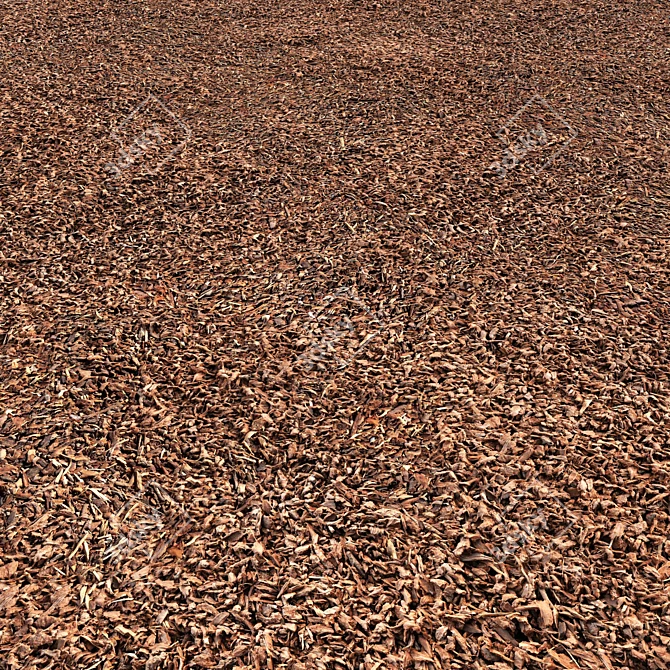 Mulch: High-Quality Wood Bark for Landscaping 4 Options 3D model image 2