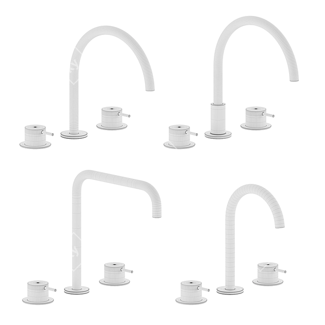 Brodware Faucet-MINIM SET: Perfect Kitchen, Bath, Basin Accessories 3D model image 6