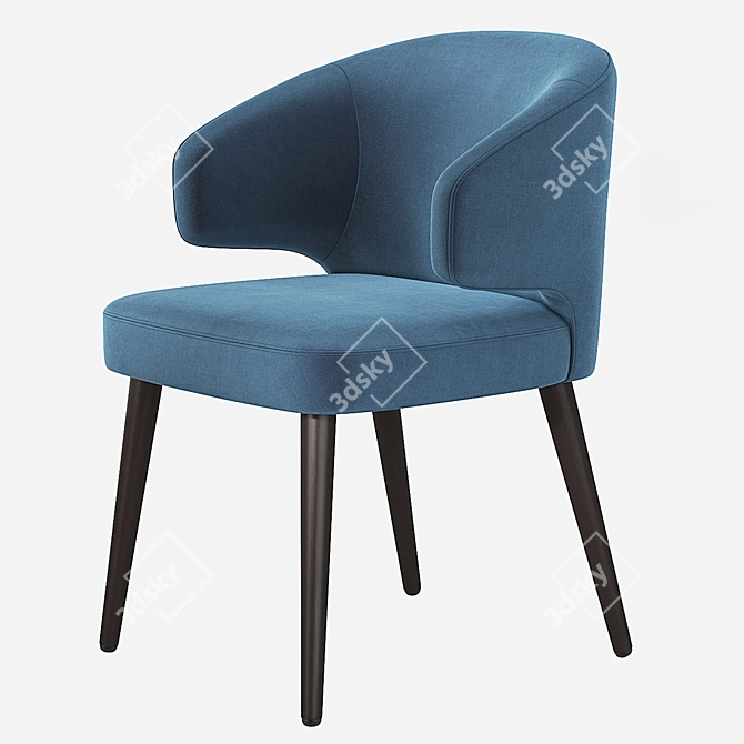 Elegant Minotti Aston Dining Chair 3D model image 10
