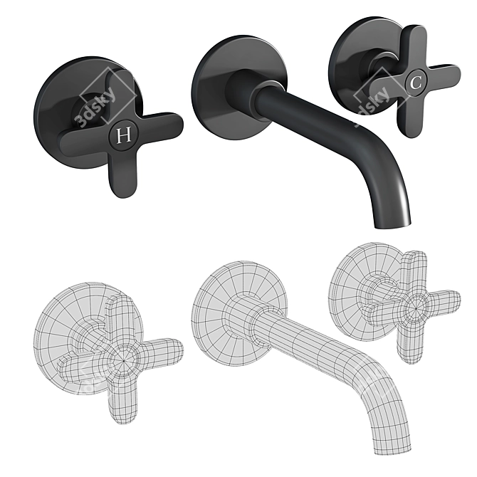 Fantini Icona: Classic and Elegant Faucets 3D model image 3