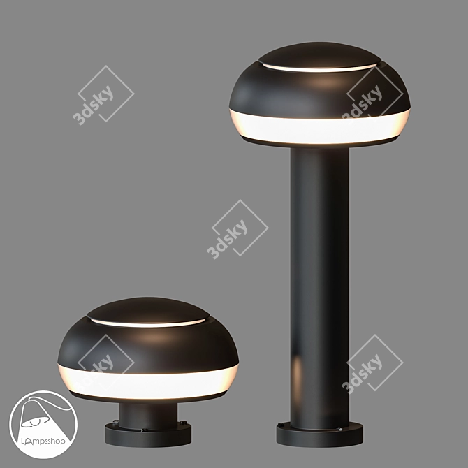 Industrial Style Street Light - UL7003 3D model image 1