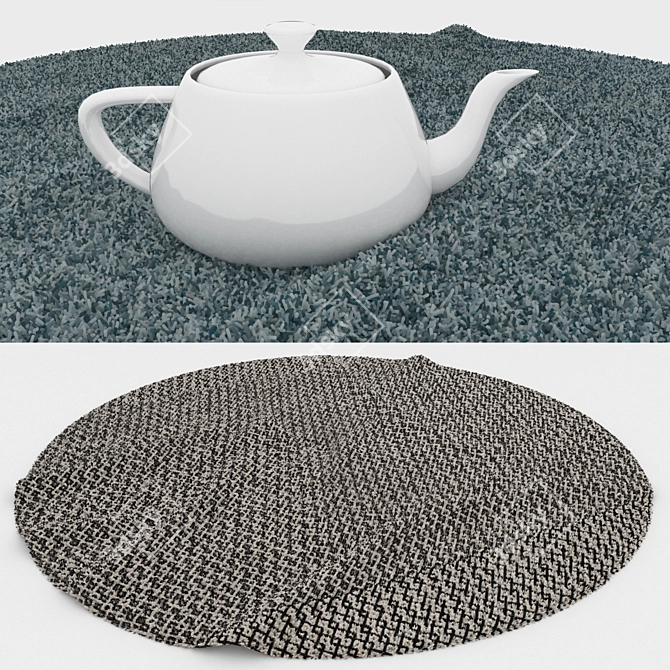 Versatile Round Carpets Set 3D model image 3