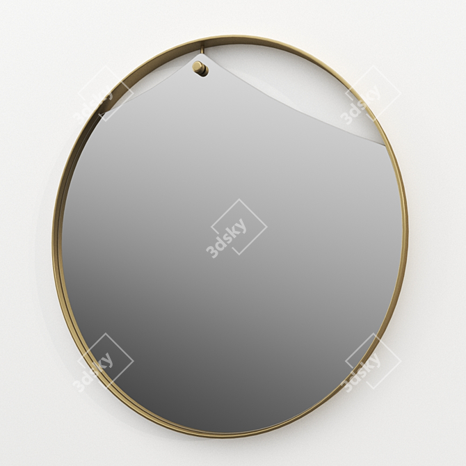 Elegant PINCH Mirror: Italian Design 3D model image 1