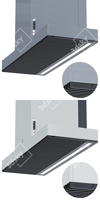 Elica Haiku 900: Sleek Wall Mounted Extractor 3D model image 3