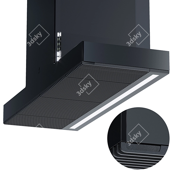 Elica Haiku 900: Sleek Wall Mounted Extractor 3D model image 4