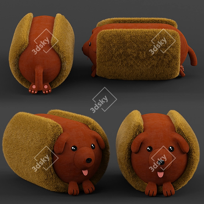 Furry Toy Set: Endless Fun! 3D model image 3