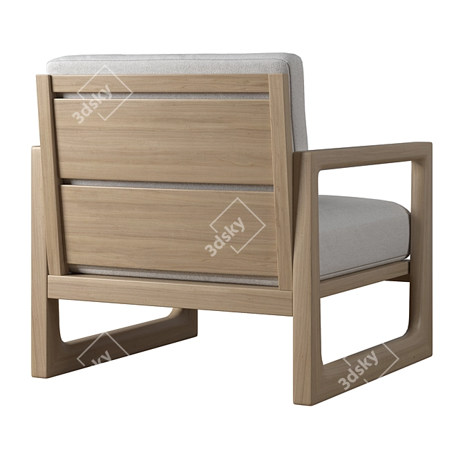 Modern Comfort: RH Navaro Lounge Chair 3D model image 4