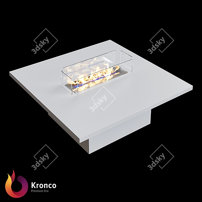 Elegant Fire Table: Kronco Pline 3D model image 1