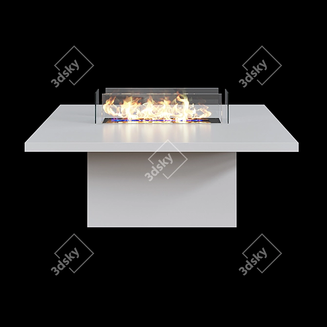 Elegant Fire Table: Kronco Pline 3D model image 2