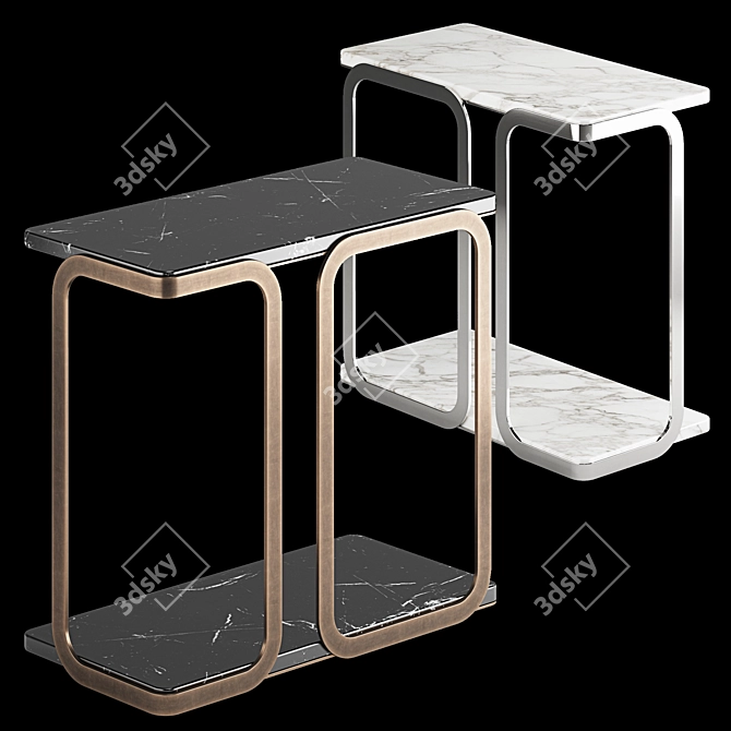 Elegant T9 Alastair Side Table 3D model image 1