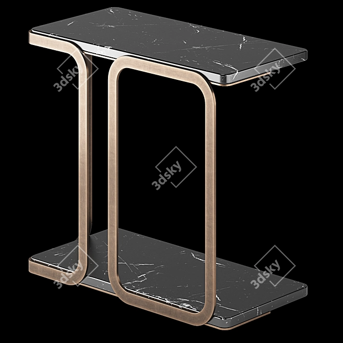 Elegant T9 Alastair Side Table 3D model image 2