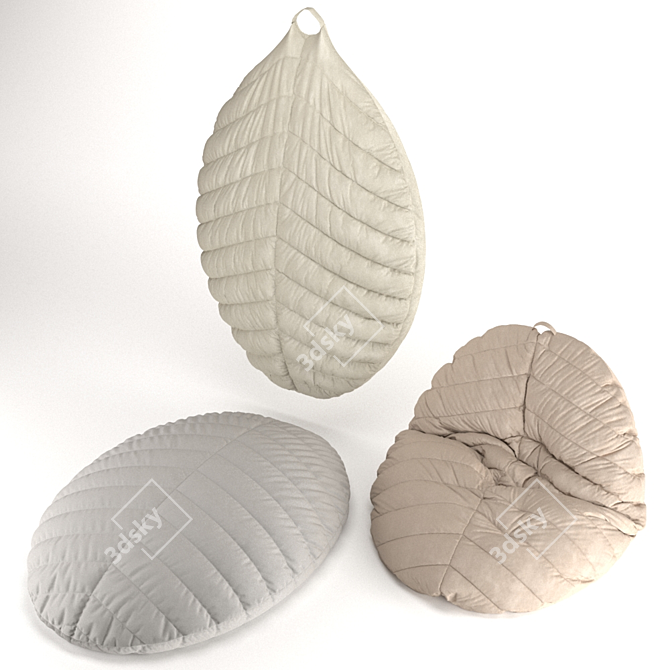 Versatile and Stylish DiHult Pouffe 3D model image 1