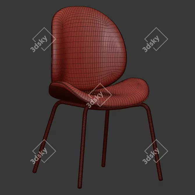 Elegant Astor Chair: Modern Comfort 3D model image 5