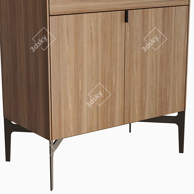 Sleek Poliform CODE Sideboard 3D model image 3