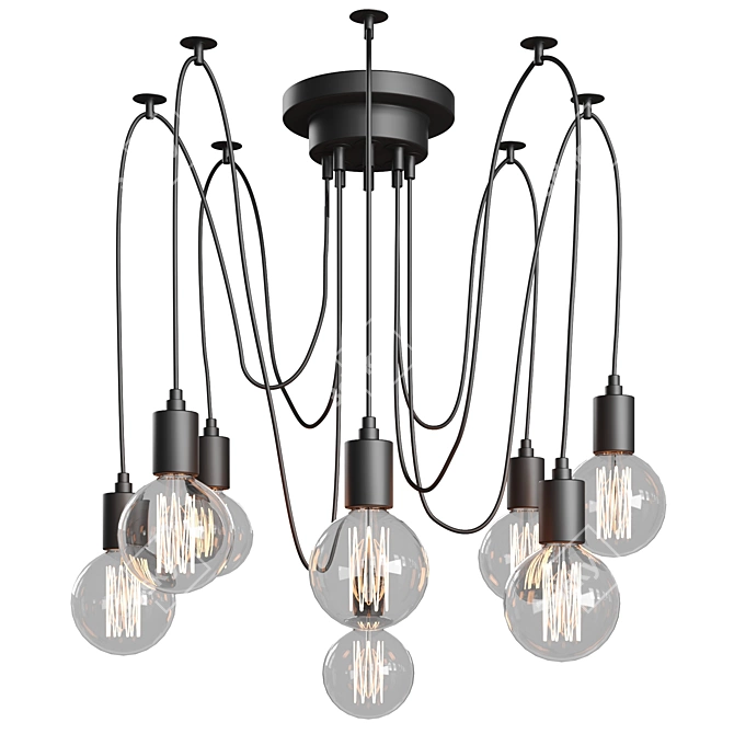 Modern LGO LSP-8174 Shirley Chandelier 3D model image 1