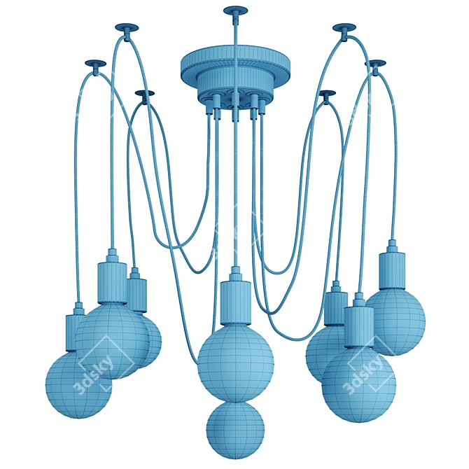 Modern LGO LSP-8174 Shirley Chandelier 3D model image 3