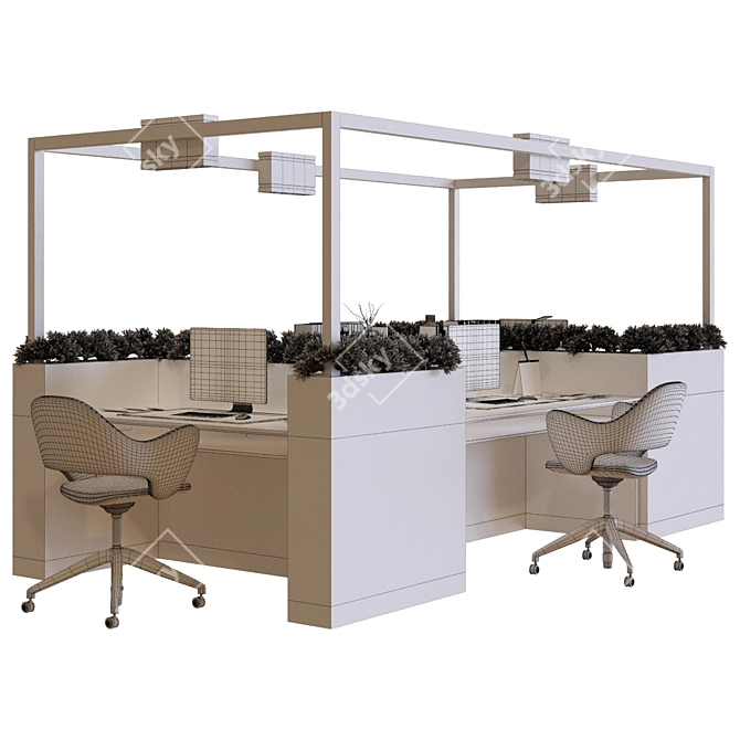 Versatile Workstation: workplace_016 3D model image 6