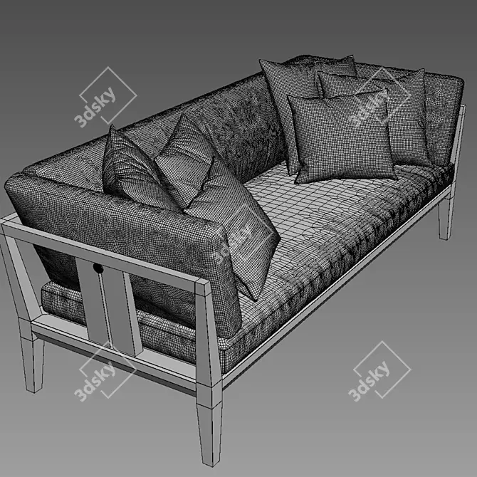 Roda TEKA 002: Stylish Teka Sofa 3D model image 2