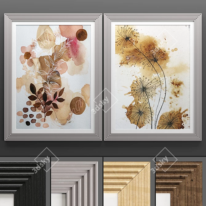 Modern 3D Art Frame 714 3D model image 1