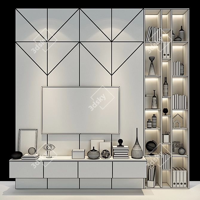 Modern Storage Solution: Cabinet 102 3D model image 2
