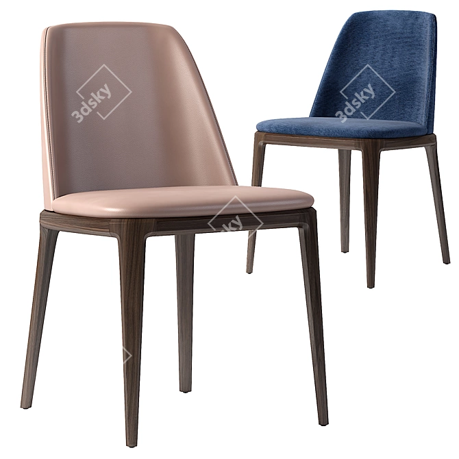 Elegant Poliform Grace Chair 3D model image 1